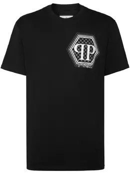Philipp Plein: Чёрная футболка  Hexagon