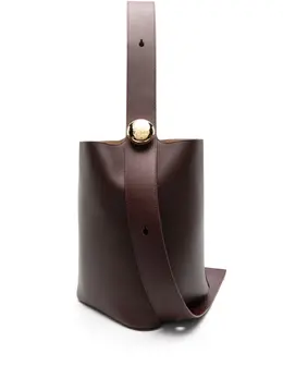 LOEWE: Бордовая сумка  Bucket