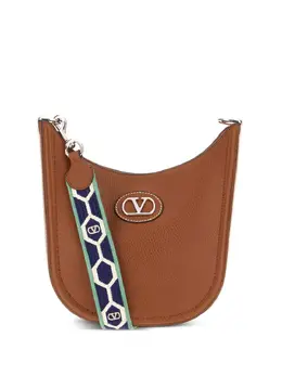 Valentino Garavani: Коричневая сумка через плечо 