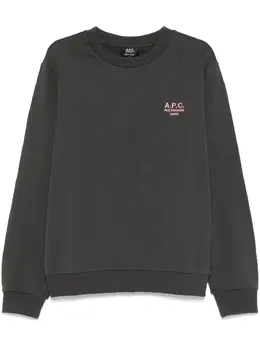 A.P.C.: Тёмный свитшот  Rue Madame