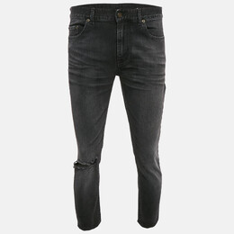 Saint Laurent Paris: Чёрные джинсы 
