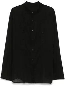 Rick Owens: Чёрная рубашка  Jumbo