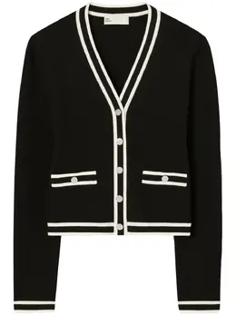 Tory Burch: Чёрный кардиган  Kendra