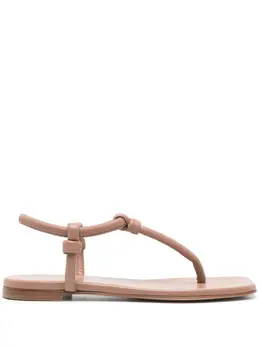 Gianvito Rossi: Бежевые шлёпанцы 