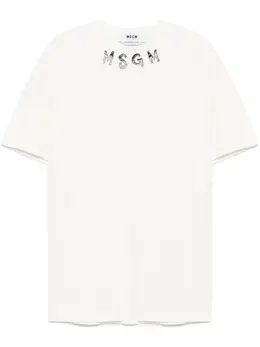 MSGM: Футболка с принтом 