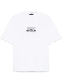 Stone Island: Футболка с принтом 