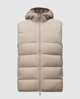 Moncler: Бежевый жилет 