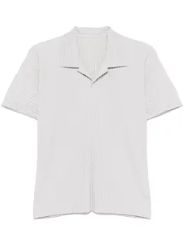 Homme Plissé Issey Miyake: Светлое поло 
