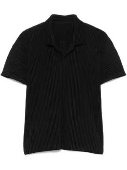 Homme Plissé Issey Miyake: Чёрное поло 