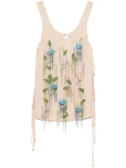 Blumarine: Бежевый топ 