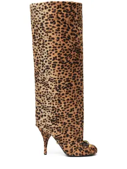 Versace: Бежевые сапоги 