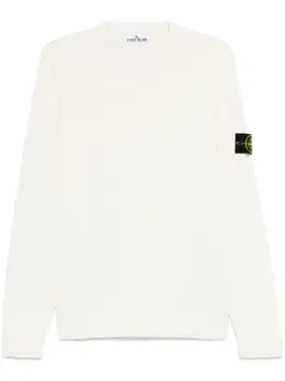 Stone Island: Бежевый свитер  Compass