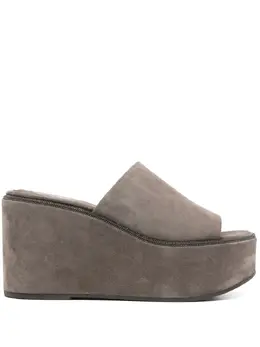 Brunello Cucinelli: Коричневые сандалии 