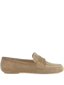 Gianvito Rossi: Бежевые лоферы 