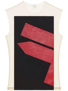 Courrèges: Чёрная майка 