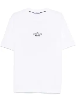 Stone Island: Футболка с принтом 