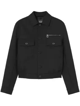 Versace: Чёрная куртка 