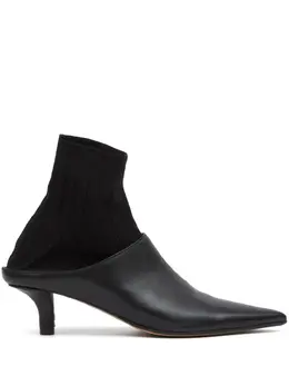 MM6 Maison Margiela: Чёрные ботинки 