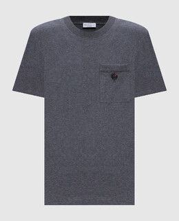 Brunello Cucinelli: Сірі футболки 