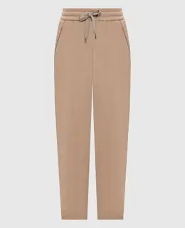 Brunello Cucinelli: Бежевые брюки 