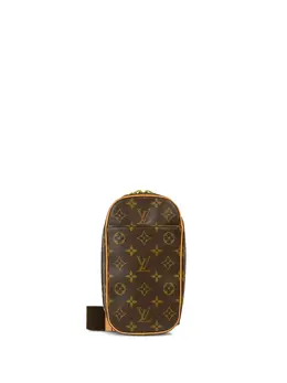 Louis Vuitton Pre-Owned: Коричневая поясная сумка 
