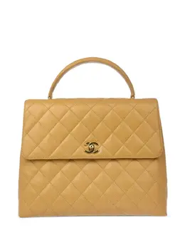 CHANEL Pre-Owned: Бежевая сумка на руку 