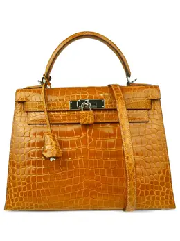 Hermès Pre-Owned: Коричневая сумка-шоппер 