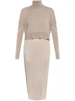 AllSaints: Коричневое платье 