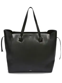 Jil Sander: Чёрная сумка-шоппер 