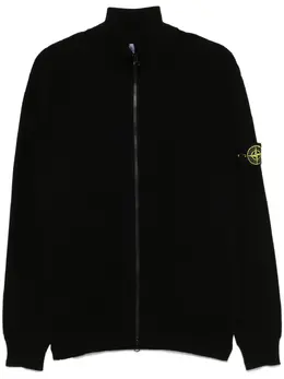 Stone Island: Чёрный кардиган  Compass