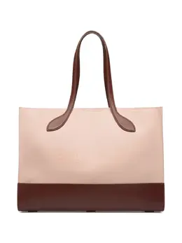 Bally: Бежевая сумка-шоппер 