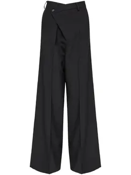 MM6 Maison Margiela: Чёрные брюки 