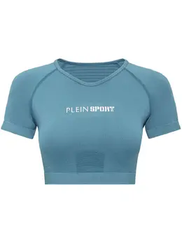 Plein Sport: Голубая футболка 