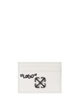 Off-White: Белый картхолдер  Jitney