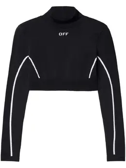 Off-White: Топ кроп-топ 