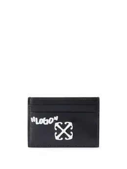 Off-White: Чёрный картхолдер  Jitney