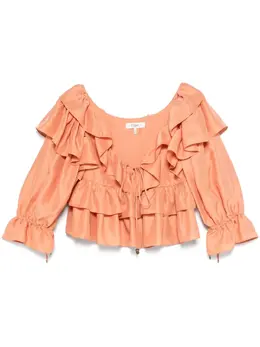 Chloé: Оранжевый топ 