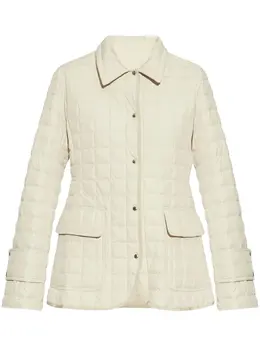 Moncler: Белая куртка 