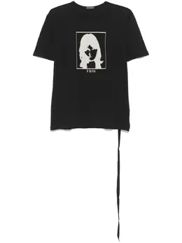 Ann Demeulemeester: Чёрная футболка 