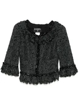 CHANEL Pre-Owned: Твидовая куртка 