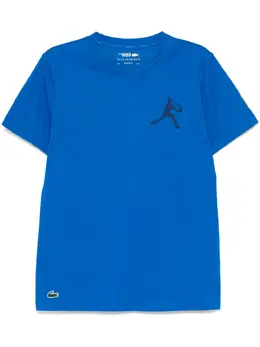 Lacoste: Голубая футболка  Djokovic