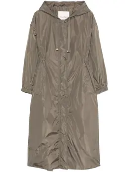 Max Mara: Плащ цвета хаки 