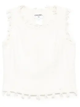 CHANEL Pre-Owned: Твидовая майка 