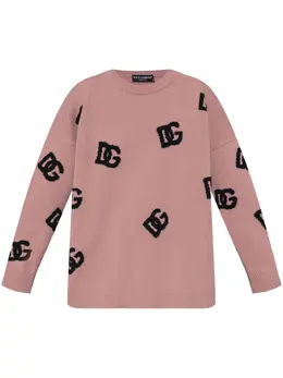 Dolce & Gabbana: Розовый свитер 