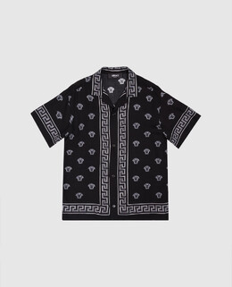 Versace: Чёрная рубашка  Medusa