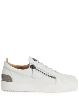 Giuseppe Zanotti: Белые кроссовки  Frankie