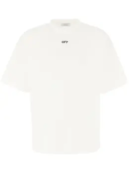 Off-White: Белая футболка 