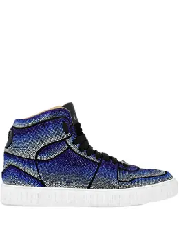 Philipp Plein: Голубые кроссовки 