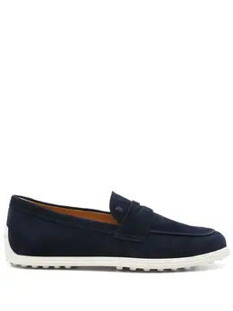 Tod's: Голубые лоферы 