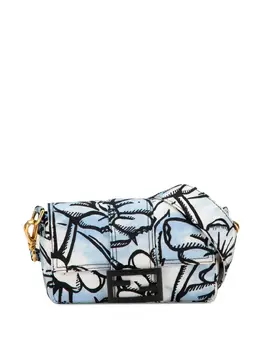 Fendi Pre-Owned: Голубая сумка через плечо 